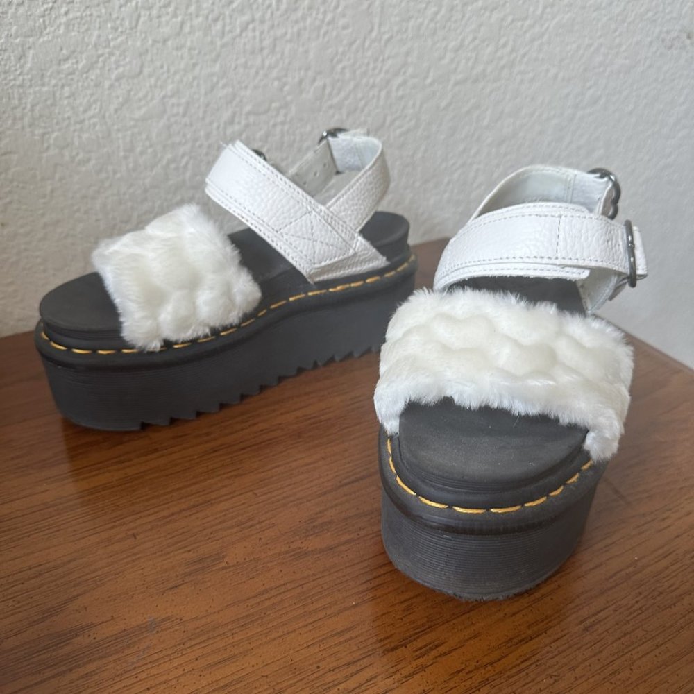 Faux Fur Platform Sandals